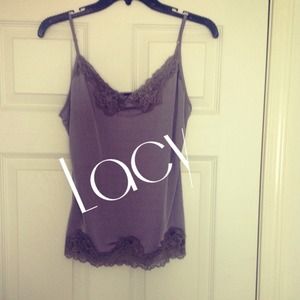 Lacy grey cami