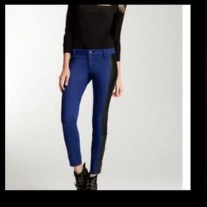 bebe Jeans - New bebe amazing leathered blue jeans bebe Jeans - New bebe amazing leathered blue jeans