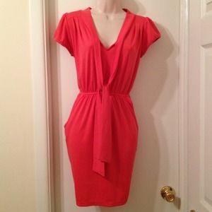 Hot Pink Dress With Pockets