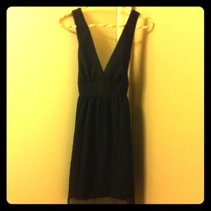 Forever 21. V Dress, black.