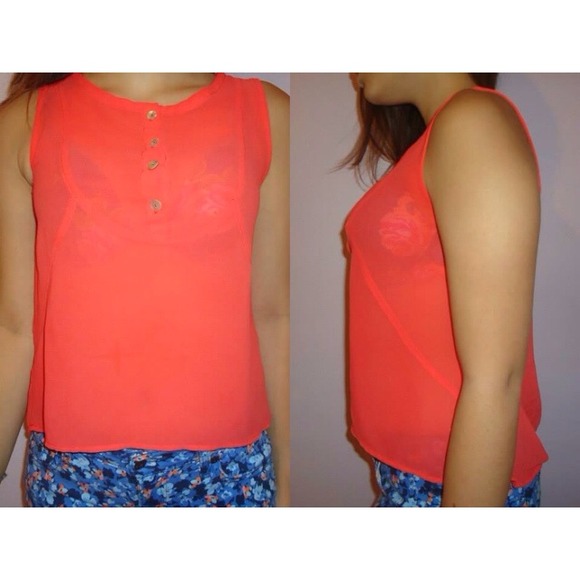 Orange tank top
