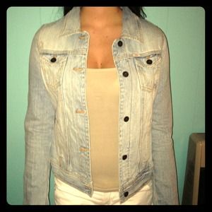 Light wash denim jacket