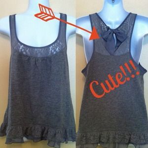 Bundled for mema123 - Cute Gray Top/ Studded Skirt