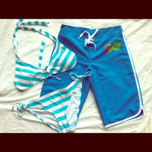 Victoria's Secret Swim shorts and bikini NWOT