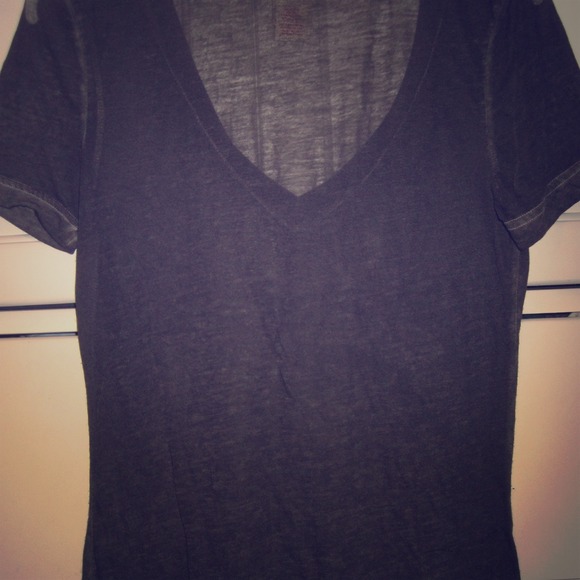 Dark Grey Vneck