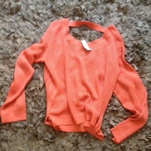 Coral crotchet top/ make an offer!!!!