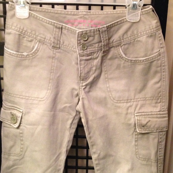 Abercrombie & Fitch Navy Green Khakis.