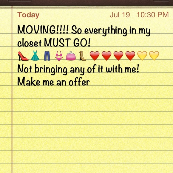 Great closet everything needs to go