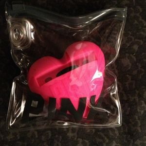 Victoria's Secret Pink heart amplifier & earphones