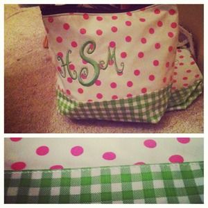 Oil Cloth Cosmetic Bag!