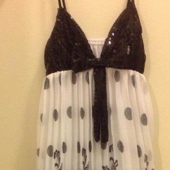 Sexy dress black/white polka dot - Picture 2 of 3