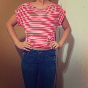 Orange Forever 21 crop top