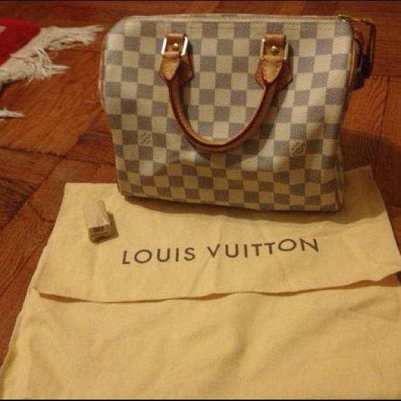 Louis Vuitton Daumier speedy azur 25