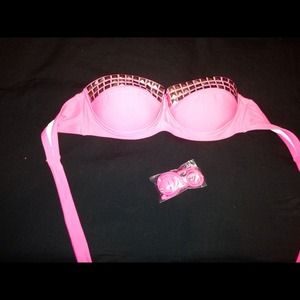 Hot Pink Studded Swimsuit Top💕