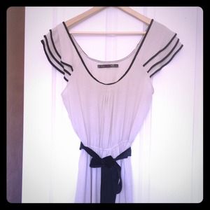 Zara ivory & black dress