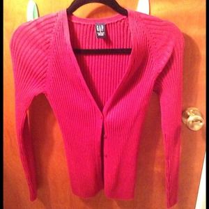 Gap cardigan reddish maroon color