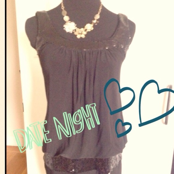 LBD with sequins trip with keyhole back-