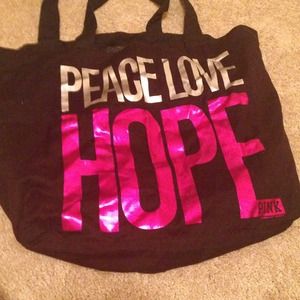 Victoria's Secret pink tote bag