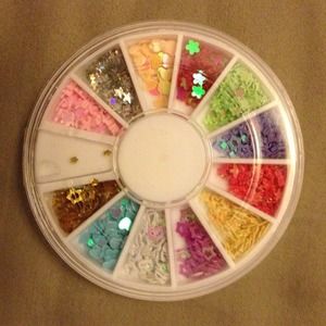 Cute nail art decor 2 sets/8 pcs