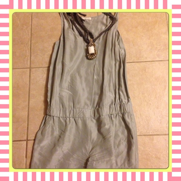 Authentic metallic HINGE romper