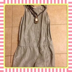Authentic metallic HINGE romper