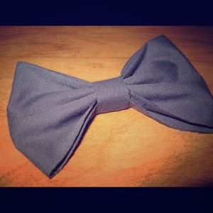 Navy Blue Hair Bow