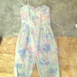 Floral vintage romper