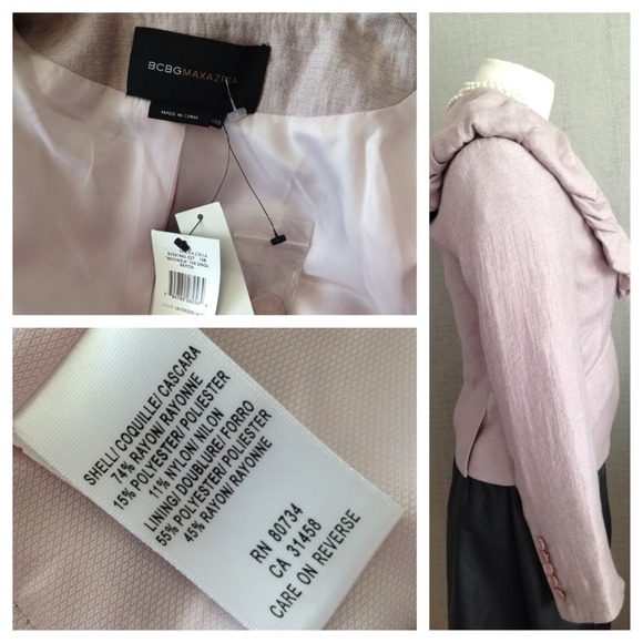 {BCBG MAX AZRIA} Gorgeous Lavender Lapel Jacket - Picture 4 of 4