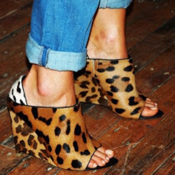 Alexander Wang Alla leopard wedge