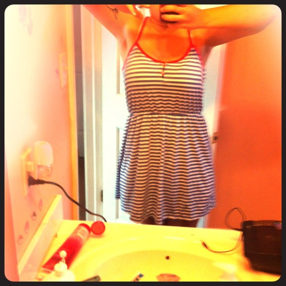 striped sun dress