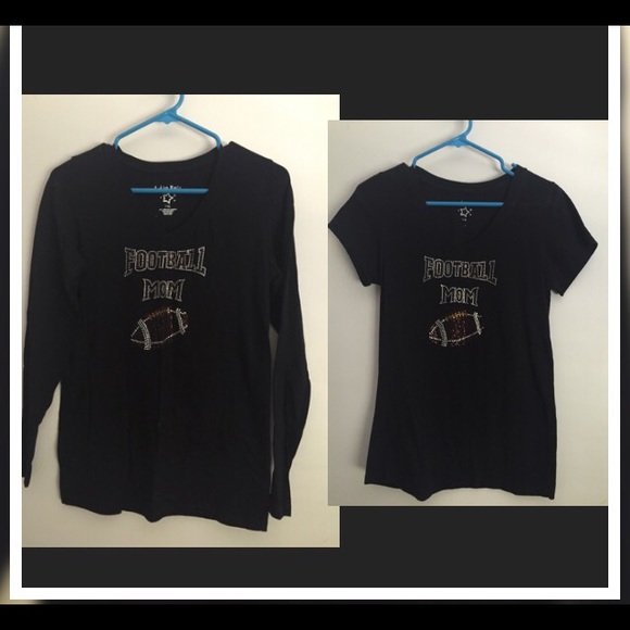 2 bling shirt🏈Football mom 🏈