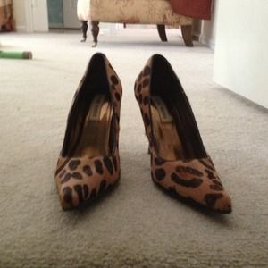 Leopard print heels