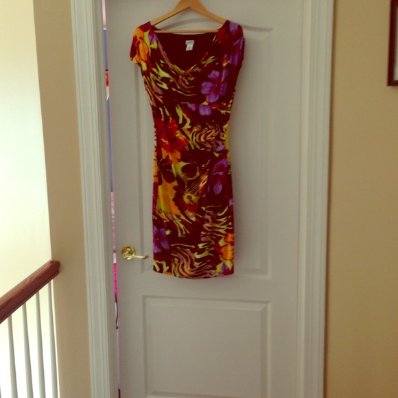 Sold In Bundle Cache Tropical Print Dress