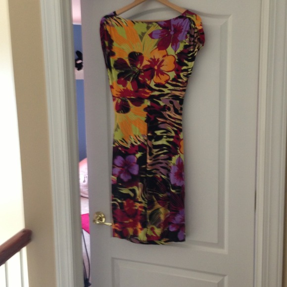 Sold In Bundle Cache Tropical Print Dress - Picture 3 of 3
