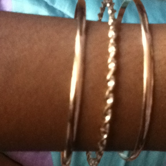 3 gold bangles