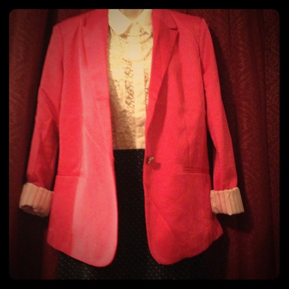 Vibrant pink blazer