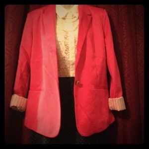 Vibrant pink blazer