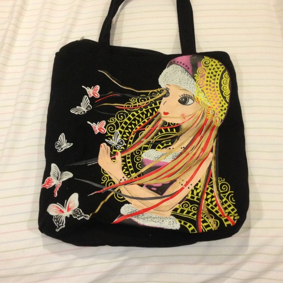 Large black tote