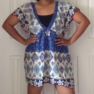 Low cut vintage dress