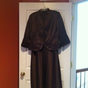 Brown skirt and jacket