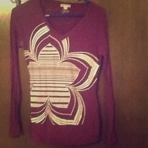 Long sleeve plum ROXY shirt