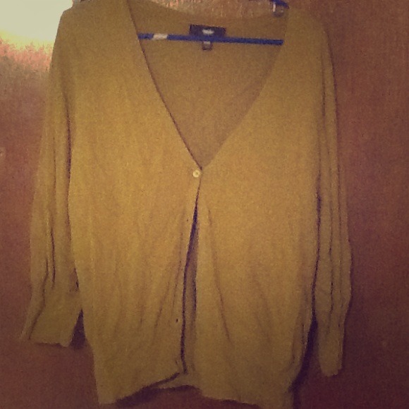 Pea green cardigan