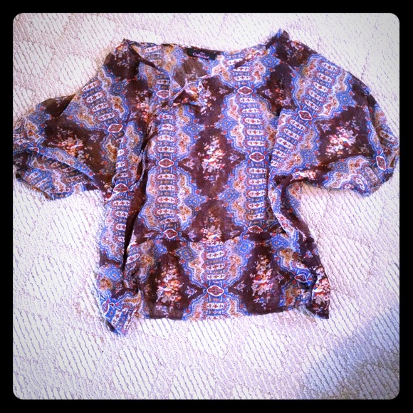 ❗Sale❗Sheer Printed Top