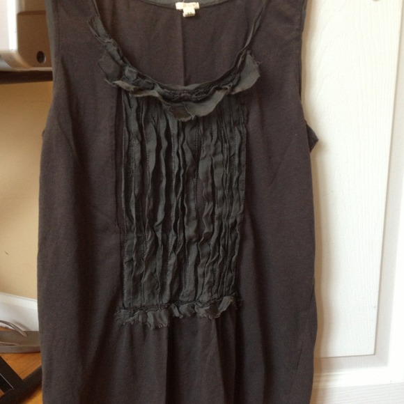 Bundle! J Crew grey ruffled top xs/limited tank