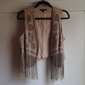 Fringe Embellished Vest