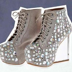 Jeffrey Campbell Embellished Acrylic Heels