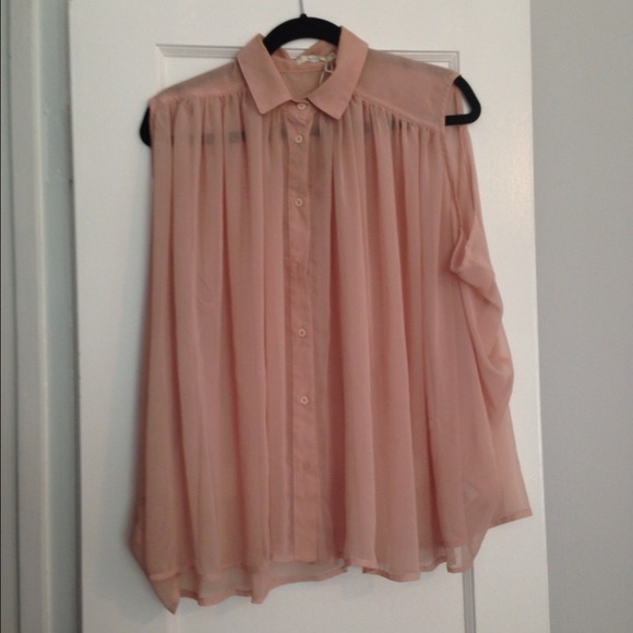 Blush LF flowey blouse