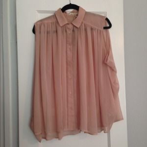 Blush LF flowey blouse