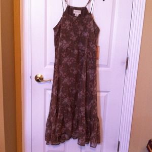Taupe color dress