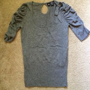 TRADED! grey short sleeve sweater!
